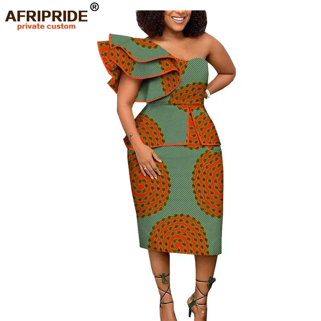 Butterfly Sleeve One Shoulder Dress