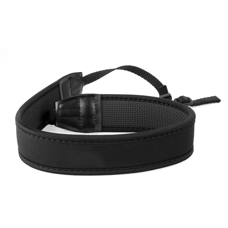 1pc Adjustable Camera Straps Black Elastic Soft Neoprene Neck Strap Belt for Canon Nikon Sony Pentax DSLR New
