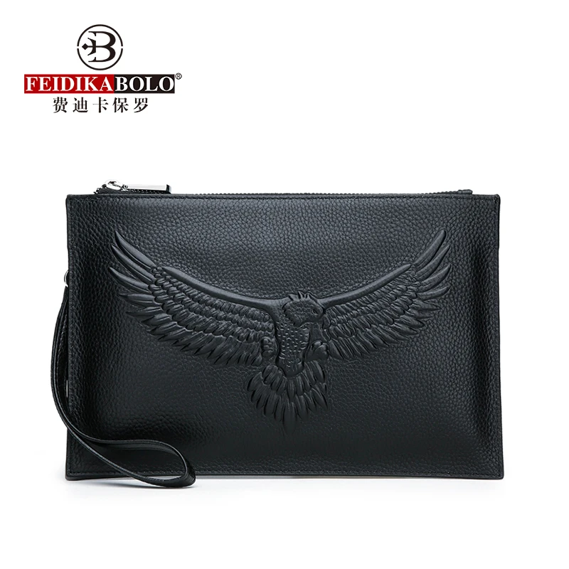 

FEIDIKABOLO 2018 Luxury Male PU Leather Purse Men's Clutch Wallets Business Carteras Mujer Wallets Men Black Brown Purse