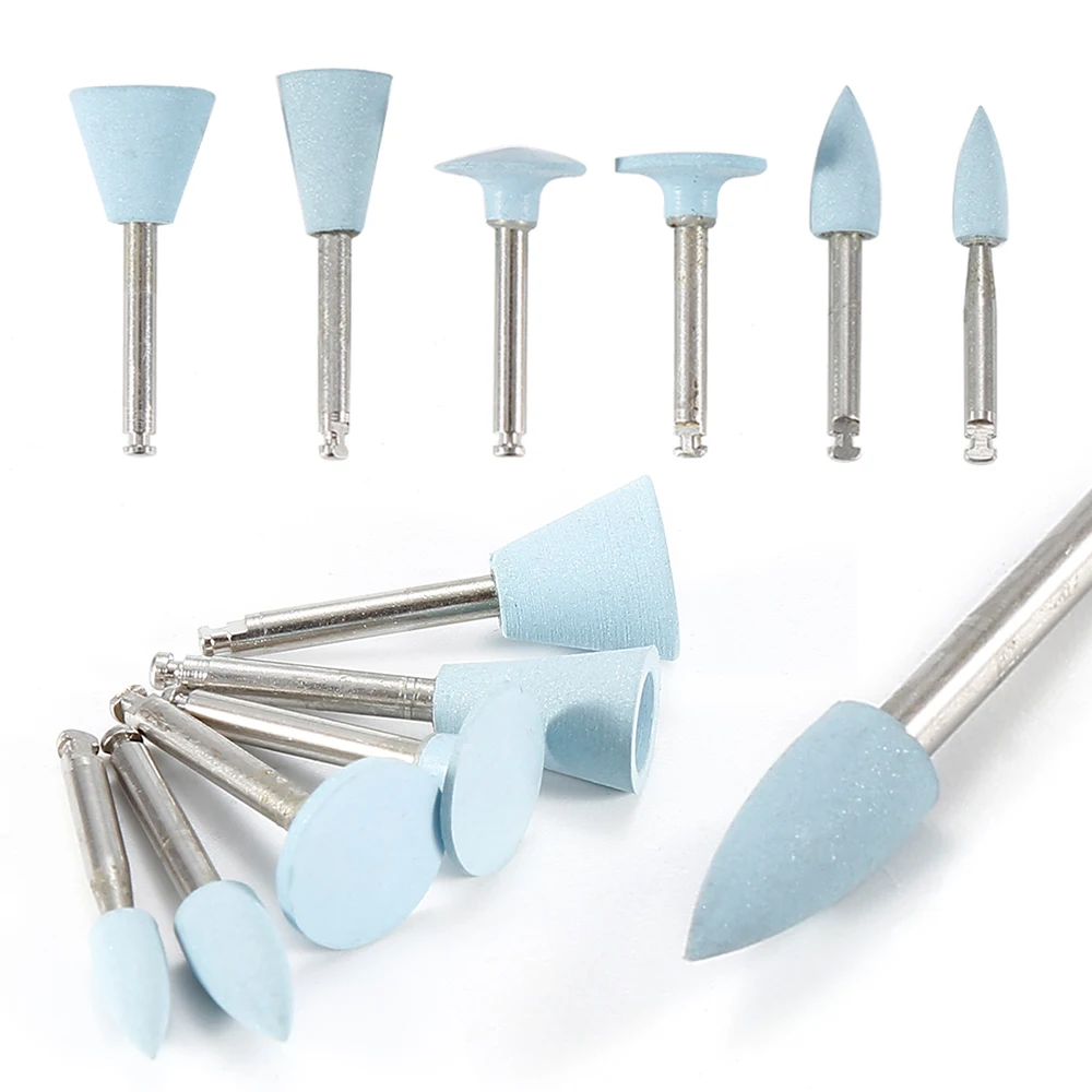 Синяя многоголовая резиновая силиконовая Шлифовальная Машина Шлифовальная головка стоматологический инструмент для удаления пятен Стоматологическое полировочное оборудование инструмент для отбеливания зубов