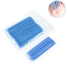 100/200 шт 5 цветов одноразовые Микро Кисти аппликаторы ресницы для наращивания очиститель красивая щетка мини тампон