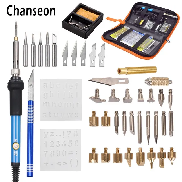 Color : Red, Size : 110V - US LHBBHSH 101Pcs 60W Wood Combustion Woodworking Pen Set Galvanising Soldering Iron Burner Tools Kit Color : Red, Size : 110V - US LHBBHSH 101Pcs 60W Wood Combustion Woodworking Pen Set Galvanising Soldering Iron Burner Tools Kit