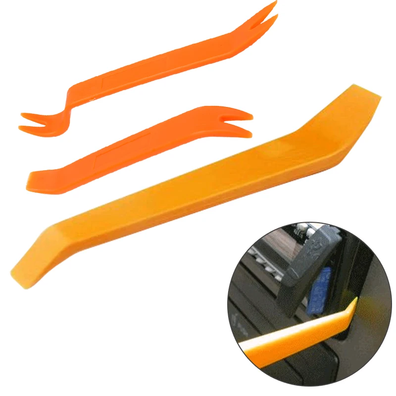 

4Pcs Auto Car Radio Panel Door Clip Panel Trim Dash Audio Removal Kit Repair Hand Cockpit Pry Tool Accessories