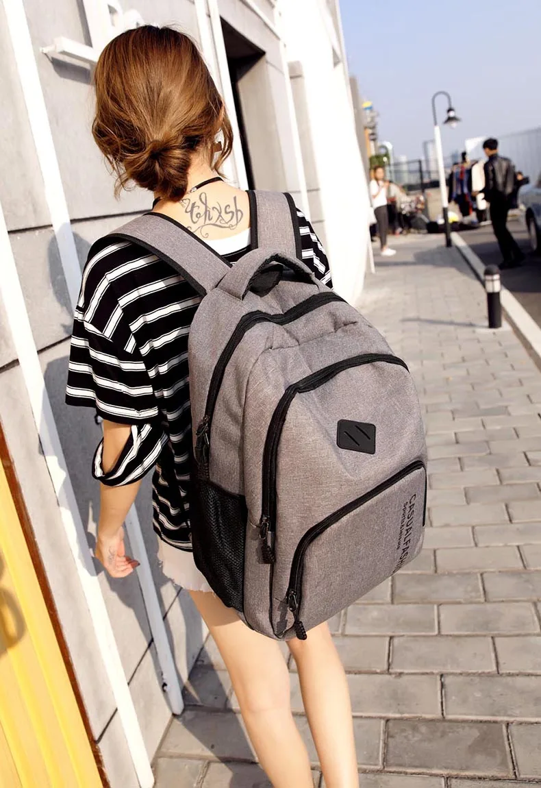 Модный мужской рюкзак, мужской холщовый рюкзак для ноутбука, сумка для компьютера, сумка для старшеклассника, студенческого колледжа, мужская сумка