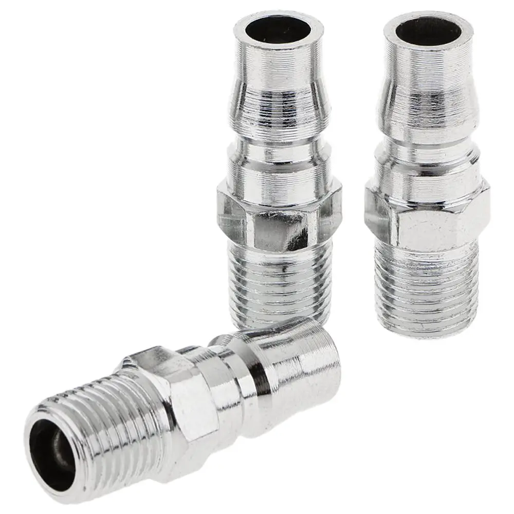 Pack of Air Line 1//2/" Hose End Barb 10mm BSP Bayonet Fittinf Male Coupling