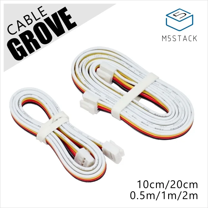 M5Stack официальный Универсальный 4Pin Пряжка роща кабель 1 м/2 м/50 см/20 см/10 см