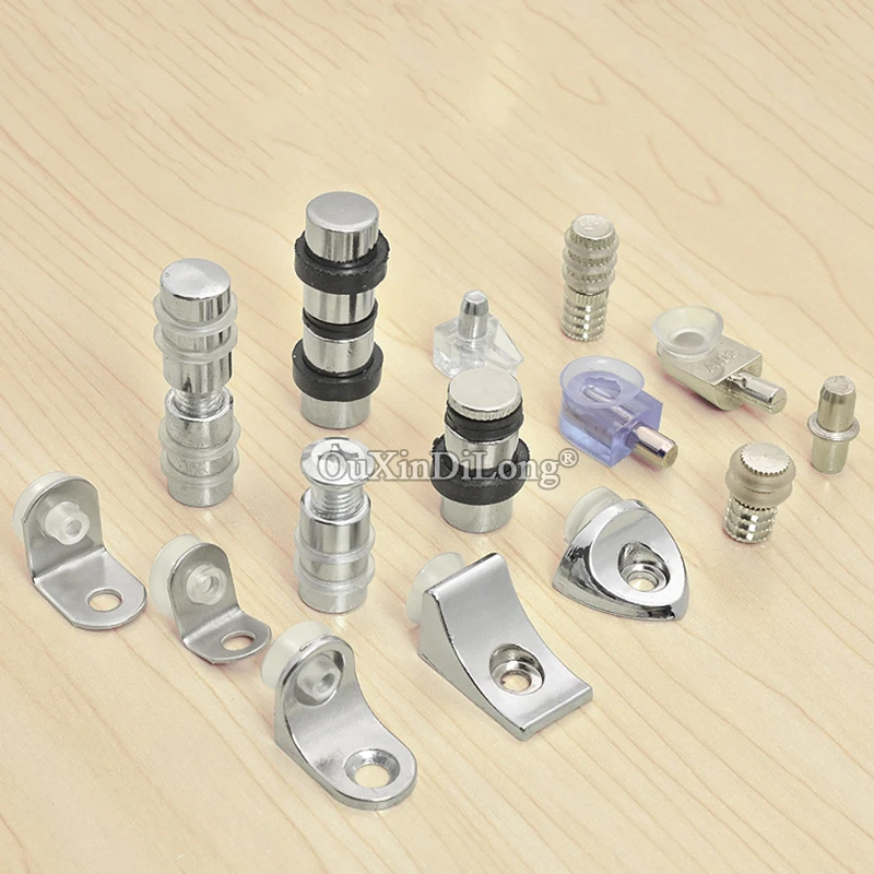 Wholesale 50PCS/lot Glass Shelf Support Pins Furniture Shelf Holder