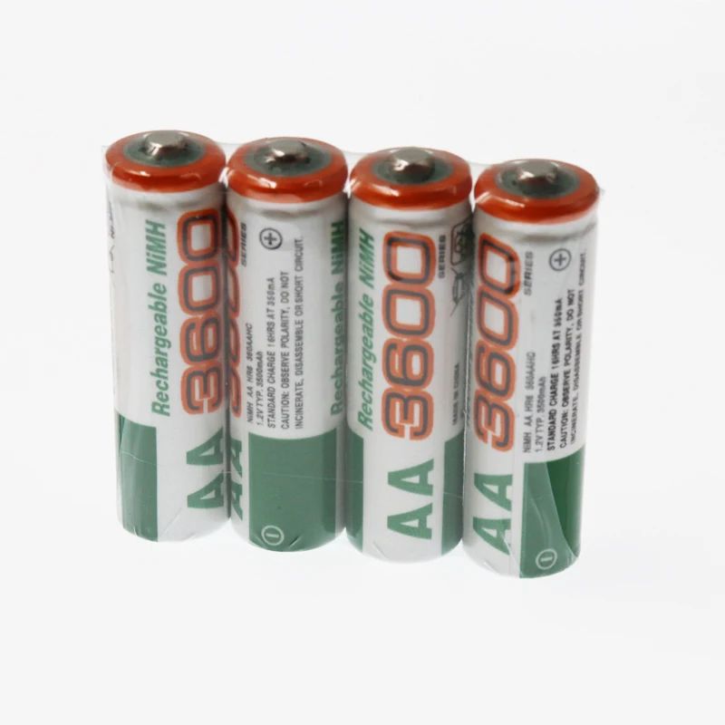 20194/8/12 шт новая батарея AA 3600 mAh аккумуляторная Ni MH 1 2 V AA3600mah для часов мышей