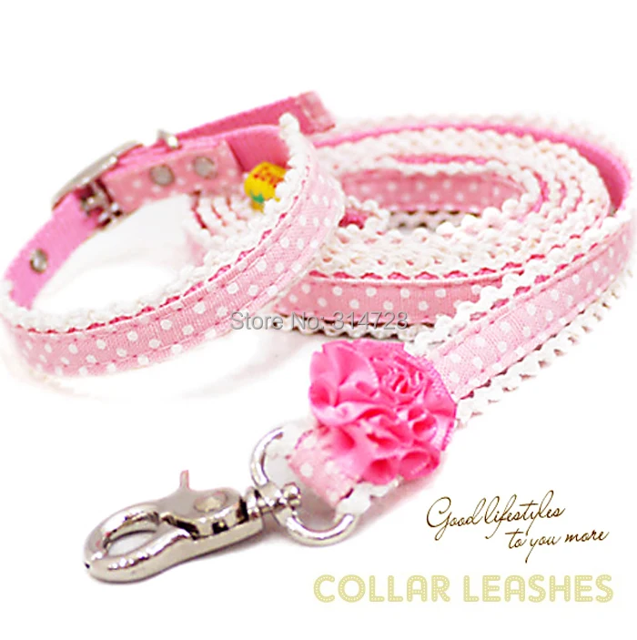 pink princess dog collar