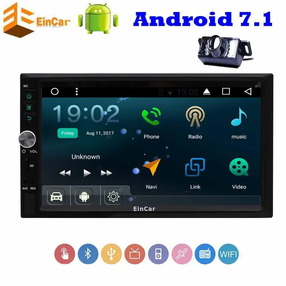 Eincar 7 ''четырехъядерный HD Android 1 нет DVD Автомобильные аксессуары gps Навигация