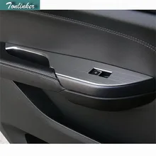 Tonlinker 4 шт. DIY Автомобильный Стайлинг из нержавеющей стали Кнопка Подъема Окна декоративный лайтбокс крышка подходит для CADILAC SRX аксессуары