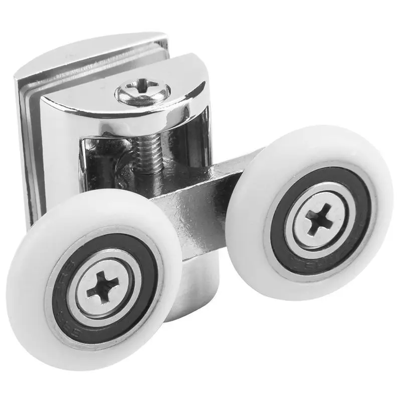 

HHTL-2 x Twin Top Shower Door Wheels Heavy Duty Zinc Alloy Rollers Runners