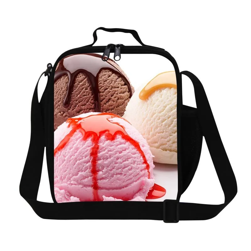 Персонализированные школьные сумки для девочек, стильная Женская рабочая сумка для еды, Детский милый Контейнер для ланча для взрослых, сумка на плечо с ремешком