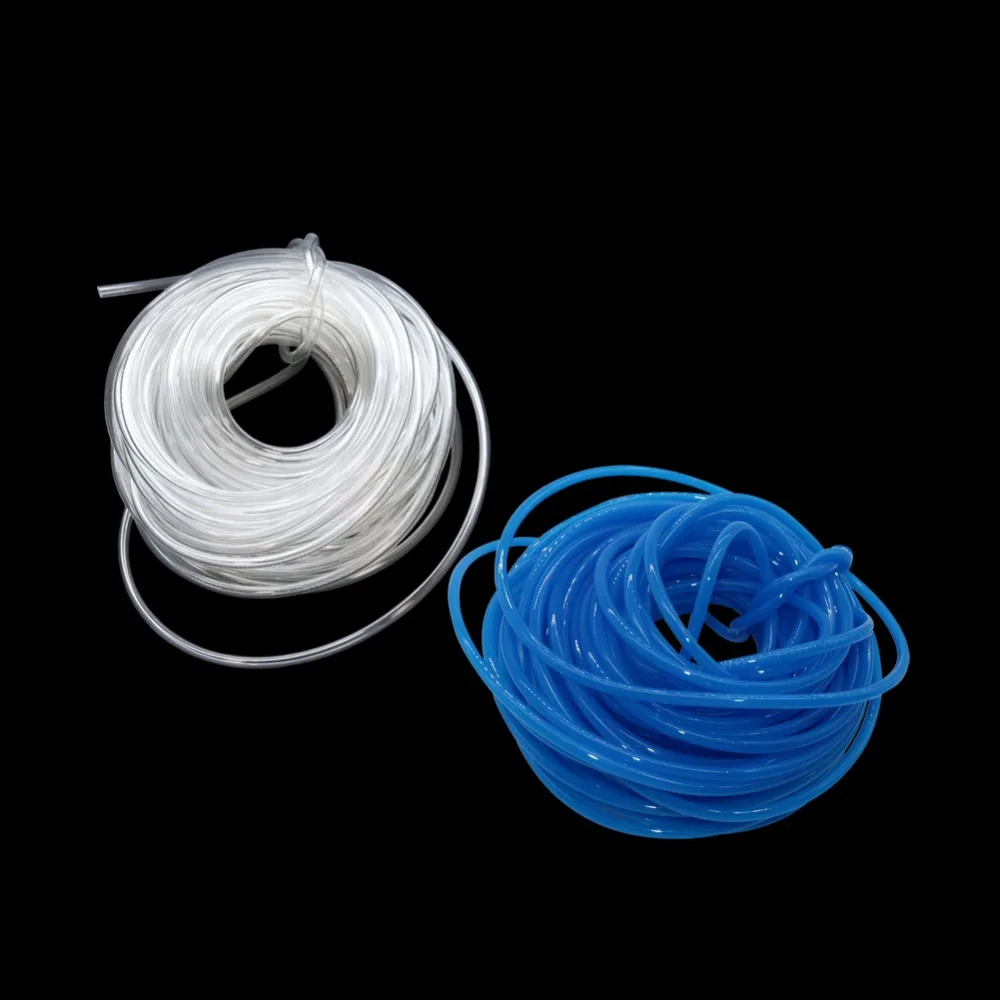 Us 3 09 27 Off 5m Air Tubing Pneumatic Pipe Tube Hose 6mm Od 4mm Id Transparent Blue Pu Air Gas Pipe Hose Irrigation Pipe Supplies