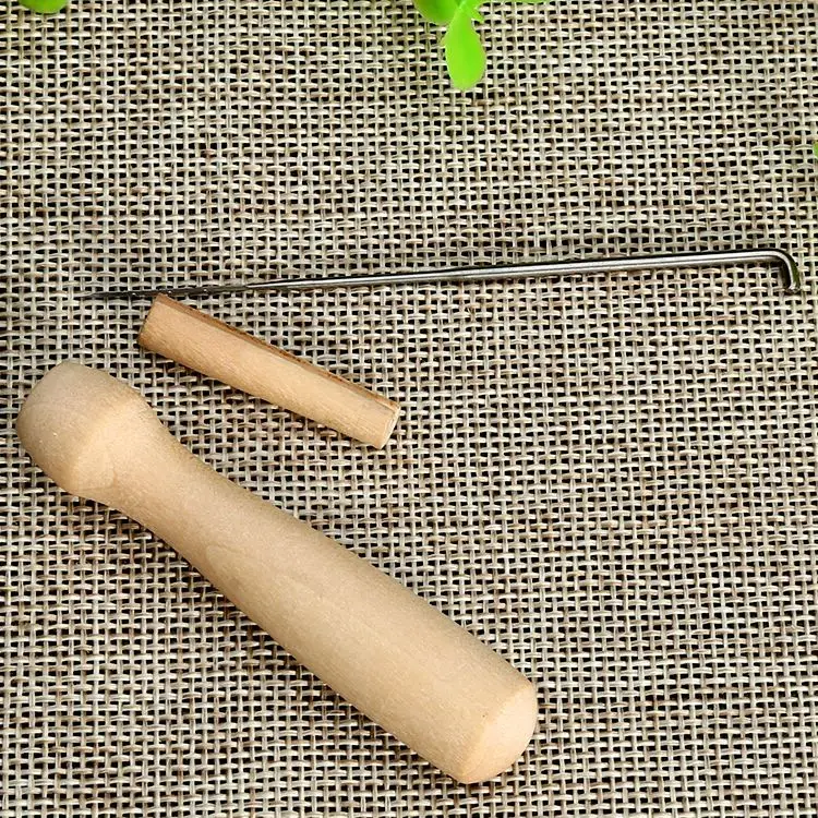 DIY инструмент игла для валяния волокна Спиннинг ремесло с иглой деревянной