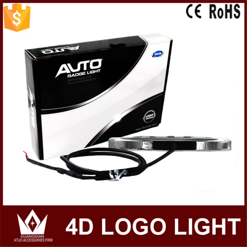 Tcart 4D Car Emblem light font b lamp b font led Rear Badge Sticker light LED