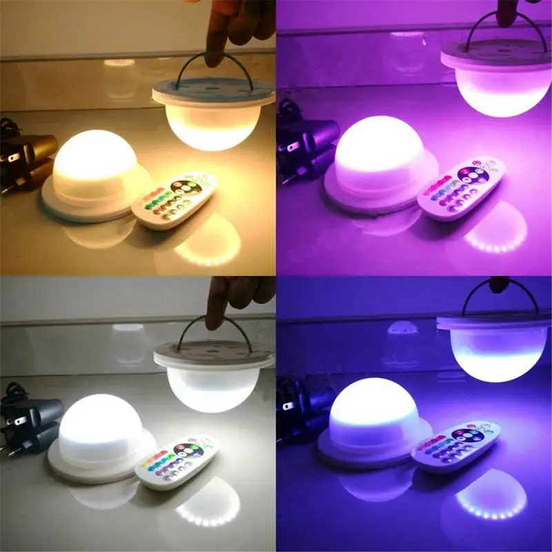 Remote control Rechargeable RGBW Light base waterproof 5050SMD LED module Furniture mood Hanging Light Enhancer Under Table Tree