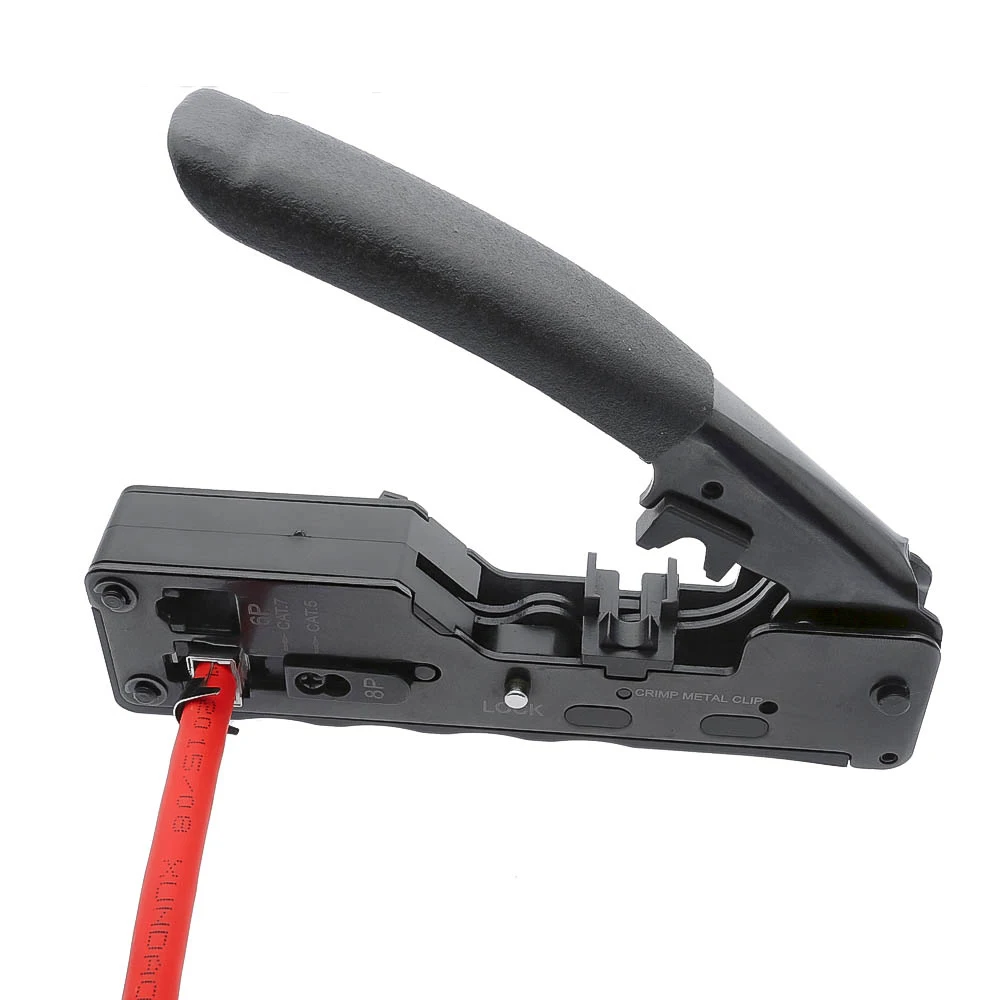 Высококачественный инструмент для обжима сети 1 шт. RJ45 RJ11 RJ12 Cat7 Cat6A Cat5e Cat5