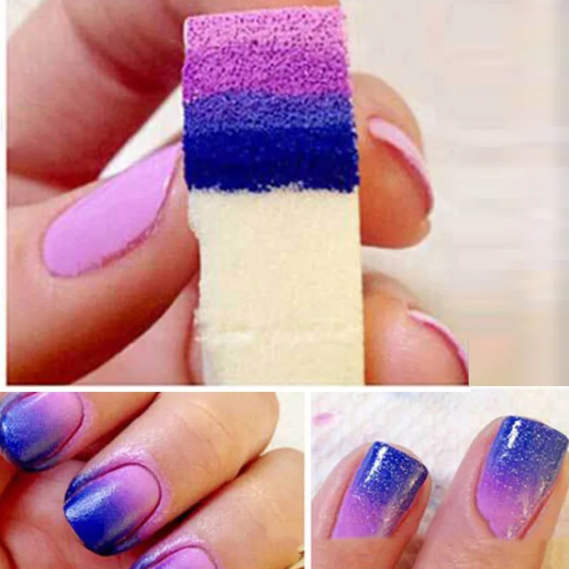

Gradient Nails Soft Sponge for Color Fade Natural Magic Simple Creative Nail Design Manicure Nail Art Tools