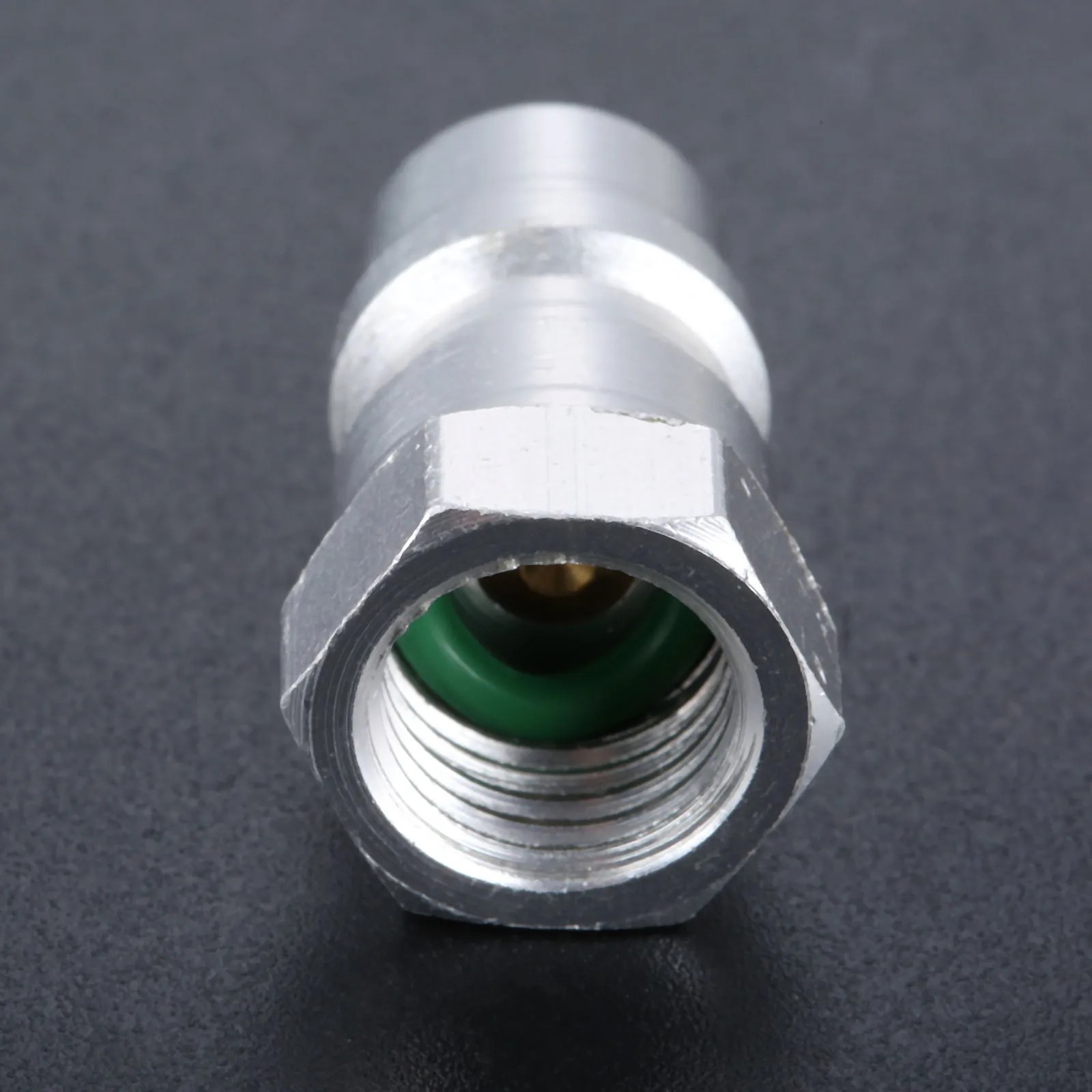 

R12 R22 R502 Screw to R134A Fast Conversion Adapter Valve 1/4inch SAE to 8v1 Thread Fast Conversion Adapter Valve Aluminum