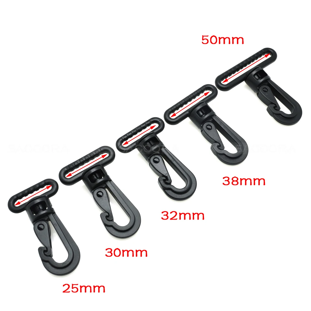 

Heavy hook Olecranon hook Plastic Snap Hooks Rocker Style For Backpack Strap Paracord Lanyard Buckles Webbing 25mm 30mm 32mm 38m