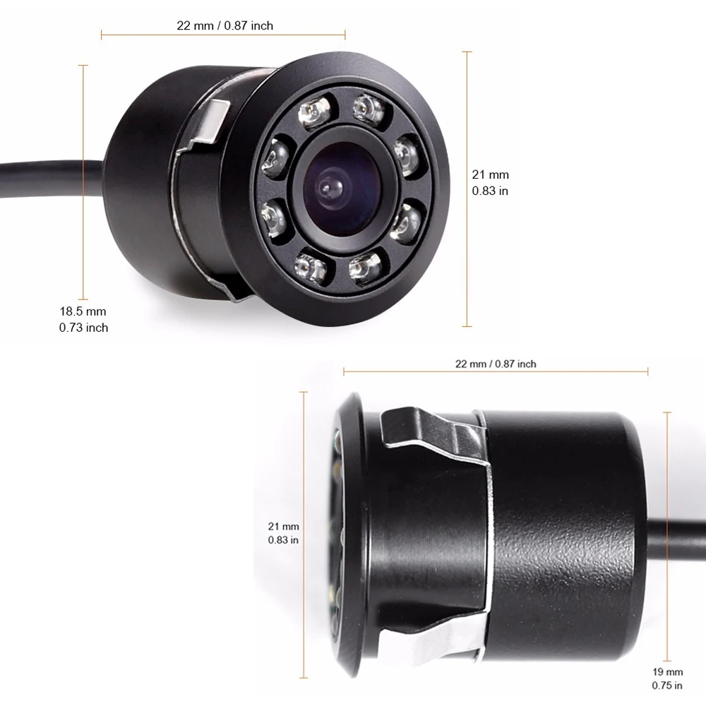 Новая водонепроницаемая HD CCD 8LED камера заднего вида ночного видения 170 широкоугольная Универсальная автомобильная резервная парковочная камера 318L