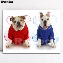 Французский бульдог 5D алмазов картина Фото Пользовательские вышивки крестом кристалл Рукоделие Алмаз Вышивка домашние животные собака полный квадрат дрель