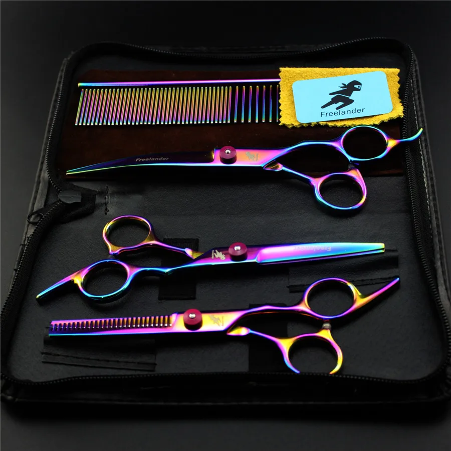 

New Arrival 6inch 7 inch professional Cat Dog Pet grooming scissors Cutting Thinning Curved hair shears for pet salon