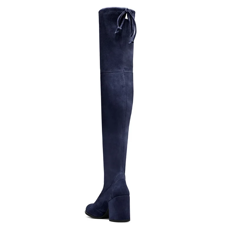 Thigh high boots women lace up high heels ladies shoes autumn winter platform sexy over the knee long boots big size botas mujer