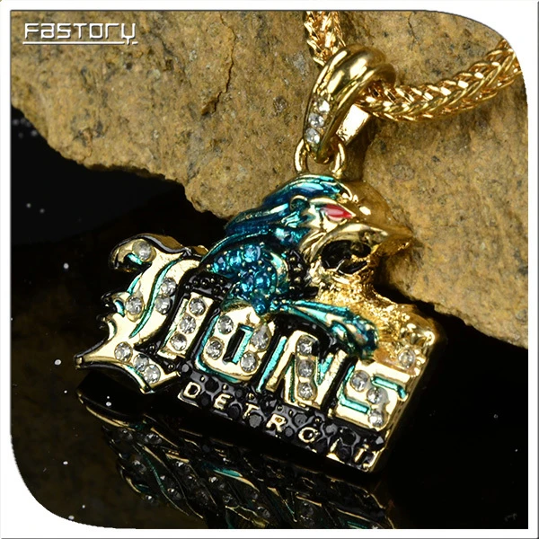 True Fans Detroit Lions Necklace – True Fans Fine Jewelry