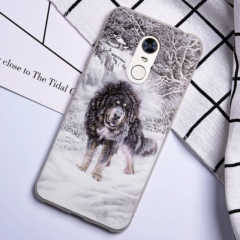 TOMKAS Painted Phone Case For Xiaomi Redmi 4X 5 Plus Flower Plants Animal Patterned  TPU Silicone Back Cover Coque fundas        (20)