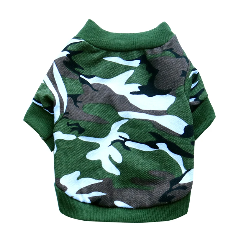 Camouflage Dog Clothes Summer Cute T shirt Dogs Vest Spring Cotton Pet Clothes For Dog Chihuahua