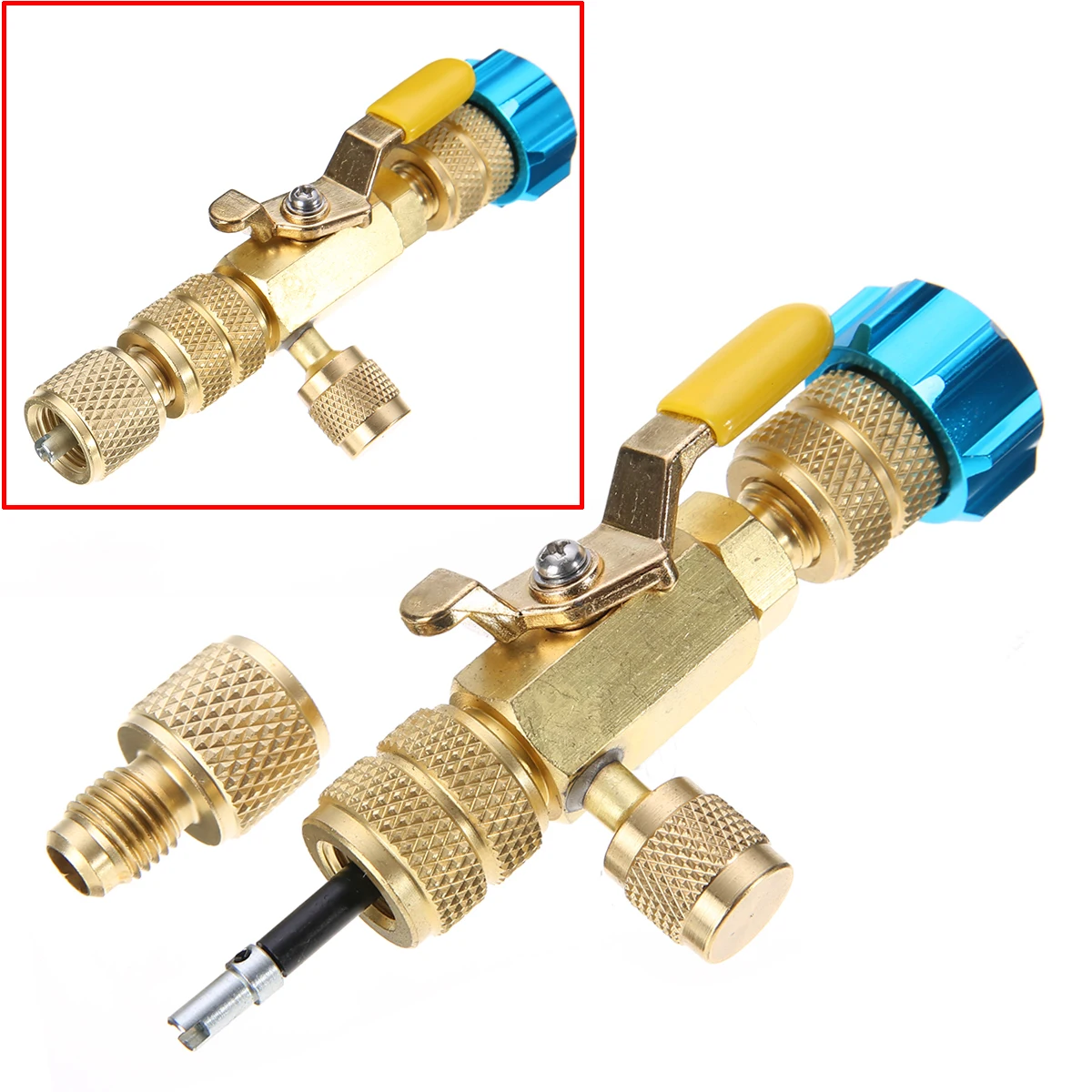 11cm Length R22 R410A Air Conditioning Valve Core 1/4" Spool Interface Quick Remover Installer Tool