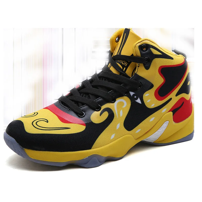 JYRhenium marca 2018 nueva llegada Zapatos De Baloncesto Zapatos para Hombre Zapatos Super confort zapatillas De Baloncesto Zapatos De Baloncesto amarillo azul
