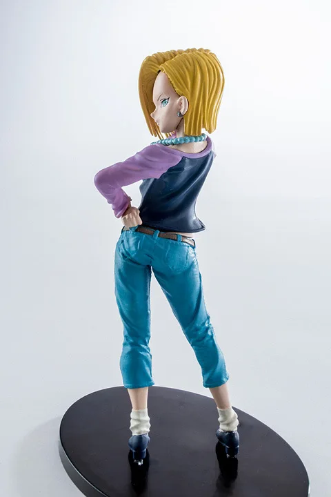 Dragon Ball Z Bulma 18 Chichi Lunch Android 18 лазурь аниме мультфильм фигурка ПВХ игрушки коллекция Фигурки для друзей подарки - Цвет: without retail box