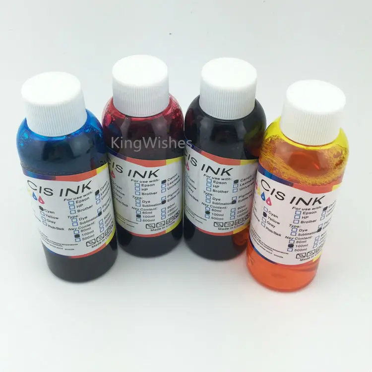 

Japan Model 100ML x 4 Color ICBK78 ICC78 ICM78 ICY78 Edible Ink For Epson PX-M650 PX-M650A Printer