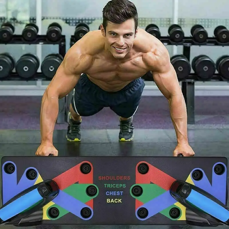 

Push Up Rack Board 9 in 1 Body Building Fitness Exercise Tools Men Women Push-up Stands For GYM Body Training Drop Shipping