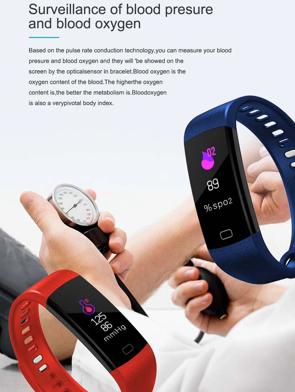 Фитнес трекер K7 с цветным экраном для Samsung Galaxy A9 A8 A7 A5|fitness tracker|smart wristbandmonitor fitness |
