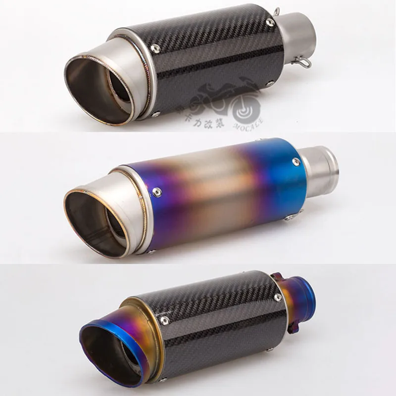 

51mm universal motorcycle modified exhaust pipe muffler Akrapovic AR exhaust pipe with DB killer for Z900 MT09 ZX-6R CBR500R