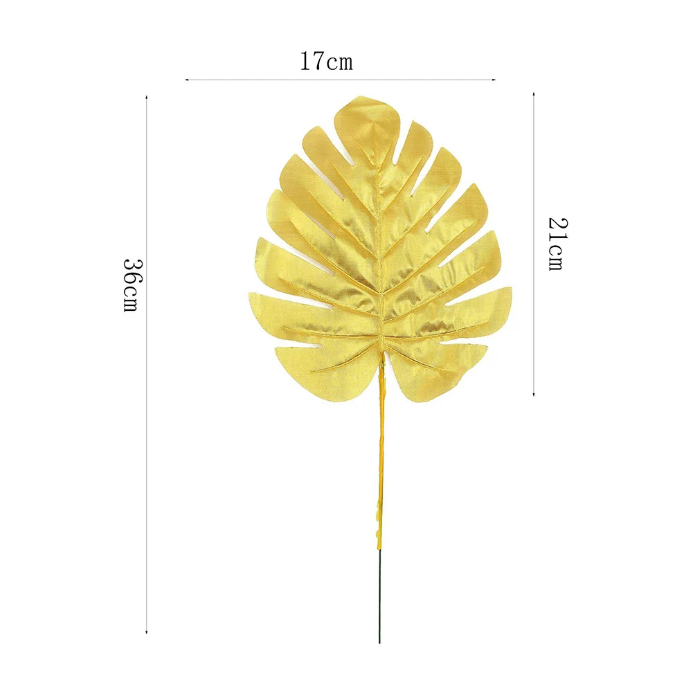 20 шт Золотые листья, креативные летние джунгли, искусственные персидские листья для АЛОХА Луау, вечерние украшения для стола