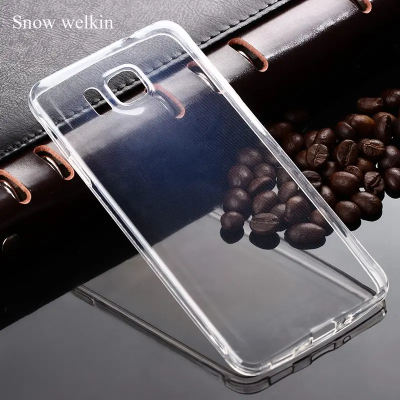 

Snow Welkin Transparent Clear Silicone Soft Ultra Thin TPU Phone Back Cover Case For Samsung Galaxy Alpha G850 G850F G8508S