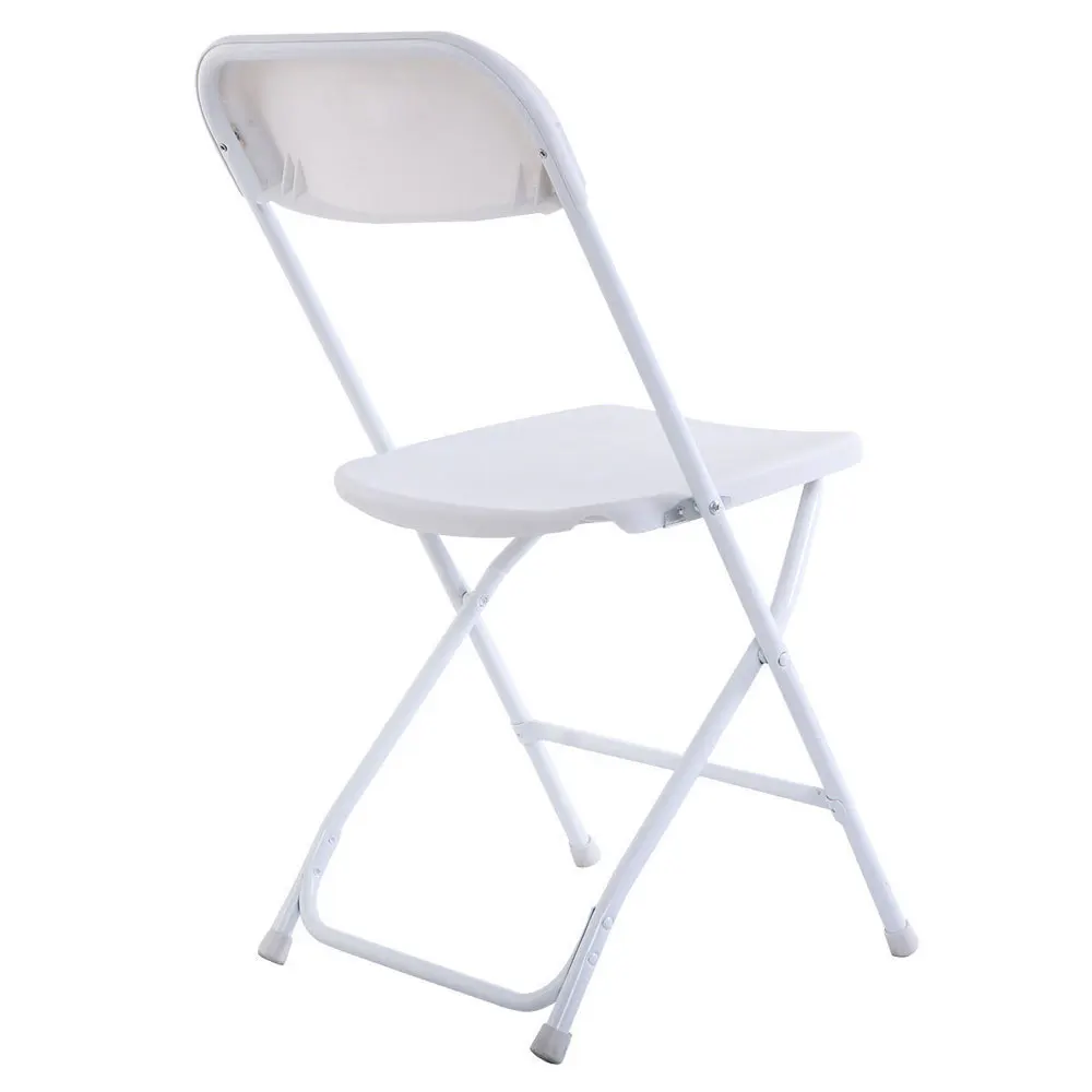 Lovinland 5Pcs Plastic Folding Chair Camping Beach Stackable White Chairs for Wedding Party Event 1