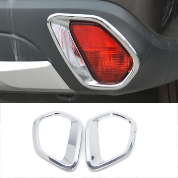 

2 Pcs Chrome Car Back Rear Fog Light Lamp Cover Trim For Mitsubishi Outlander 2016 2017 for car accessories