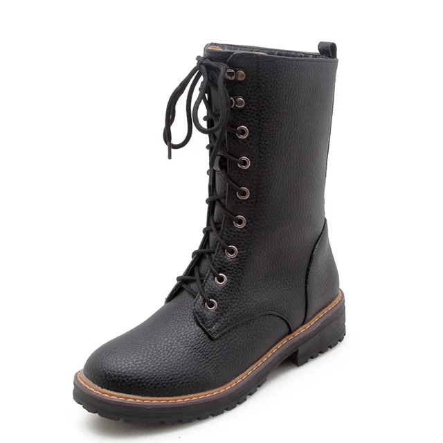 square toe combat boots