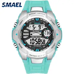 Для мужчин Цифровые наручные часы SMAEL Для мужчин часы Водонепроницаемость relogio masculino часы Для мужчин Спорт Армия 1340 Analog цифровые часы