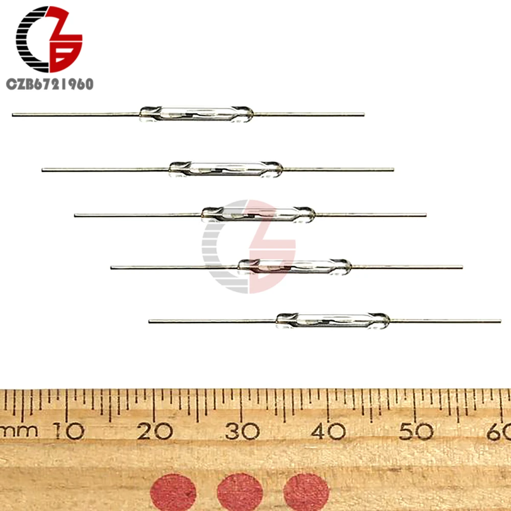 5 шт. MKA-14103 тон провода стекло N/O SPST геркон переключатель 10-15AT 2x14 мм