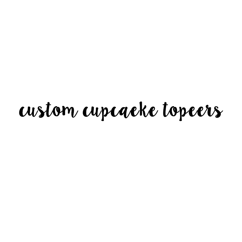 

custom cupcake toppers