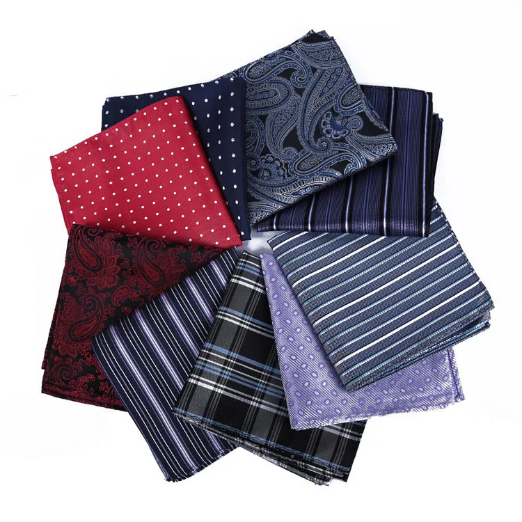 

Discount New Mens 100% Silk Handkerchiefs Floral Paisley Pocket Squares For Suits Jackets Wedding Party Business Many Patterns