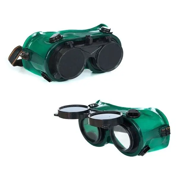 Welding Safety Goggle Flip Up Glasses Solder Welder Lenses Double
