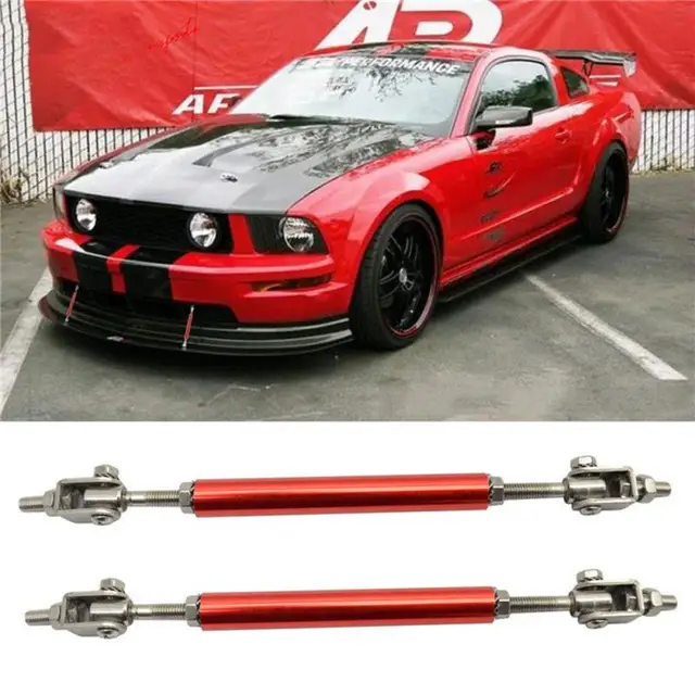 2Pcs Car Universal 75mm Splitter Front And Rear Protector Body Kits Rod